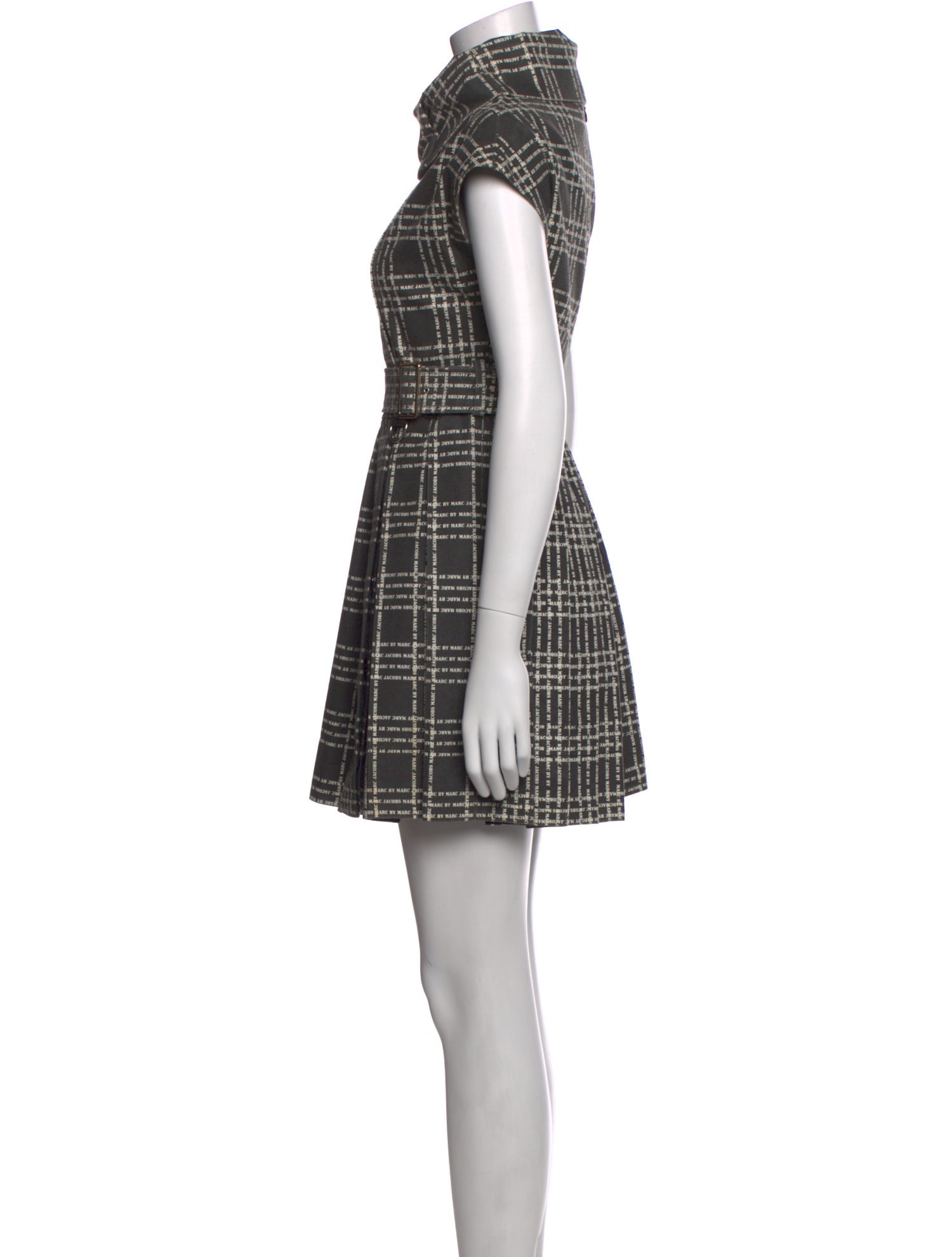 Marc by Marc Jacobs Plaid Print Mini Dress