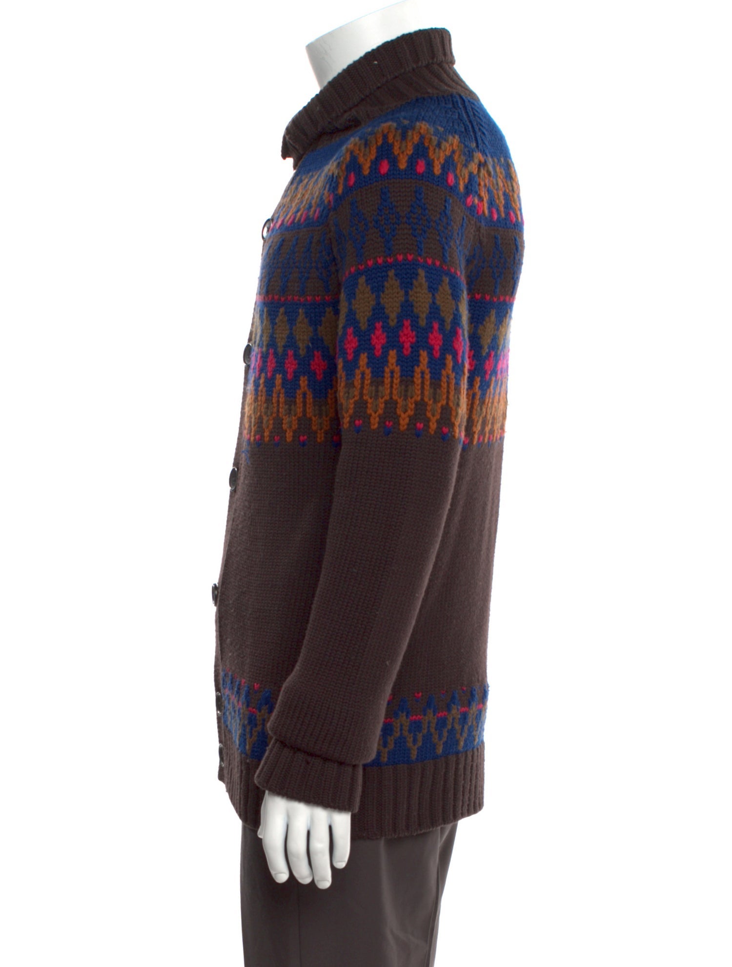 Marc by Marc Jacobs Wool Patterned Cardigan