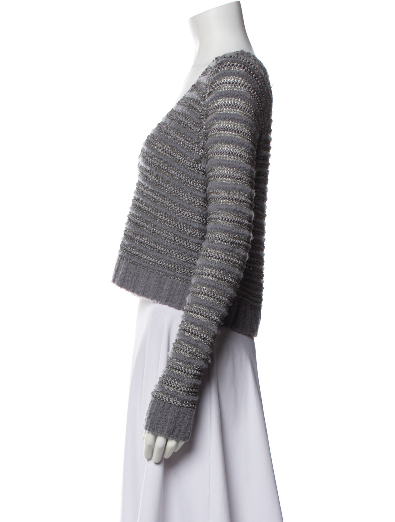 Marc by Marc Jacobs Striped V-Neck Sweater