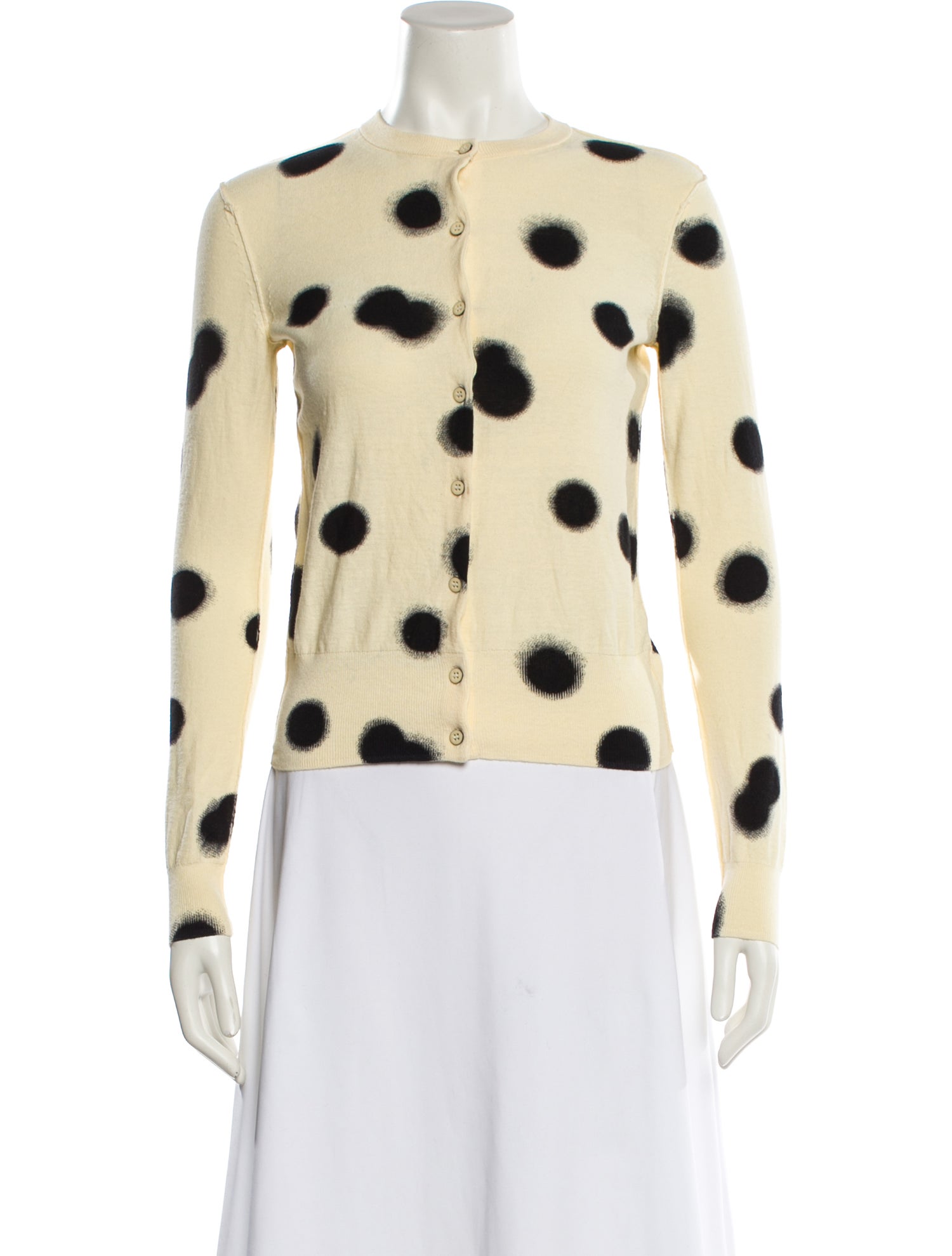 Marc by Marc Jacobs Polka Dot Print Crew Neck Sweater