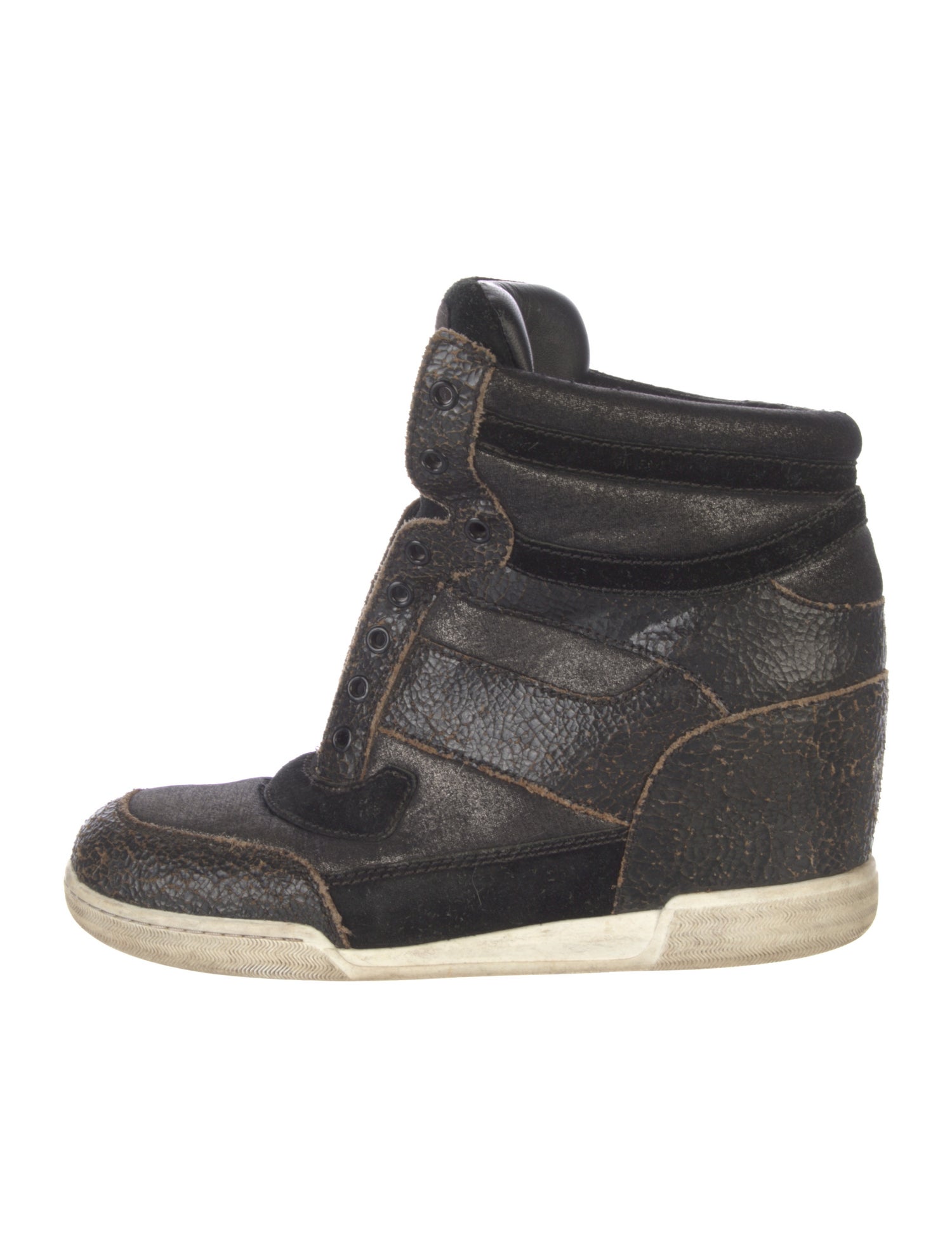 Marc by Marc Jacobs Leather Wedge Sneakers