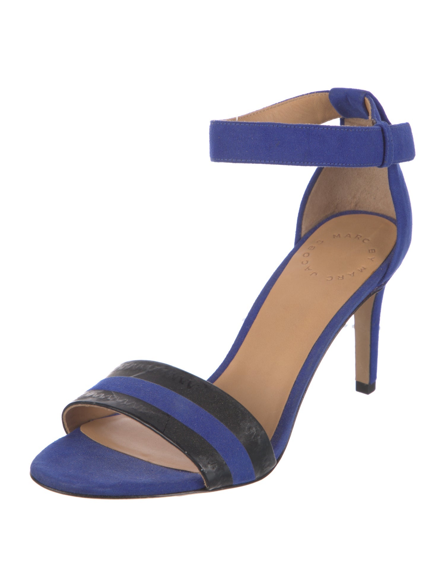 Marc by Marc Jacobs Suede Colorblock Pattern Sandals