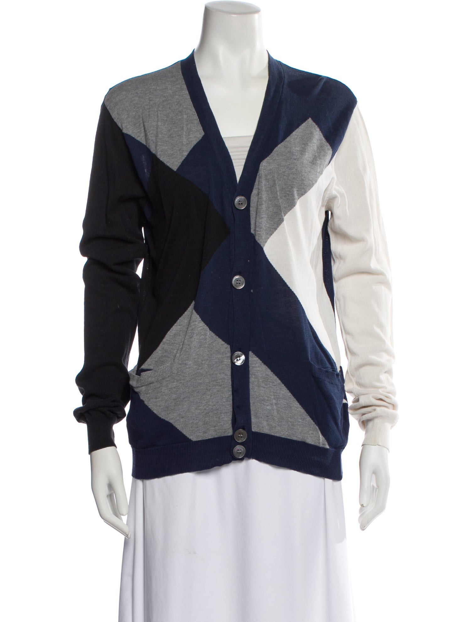 Marc by Marc Jacobs Printed V-Neck Sweater