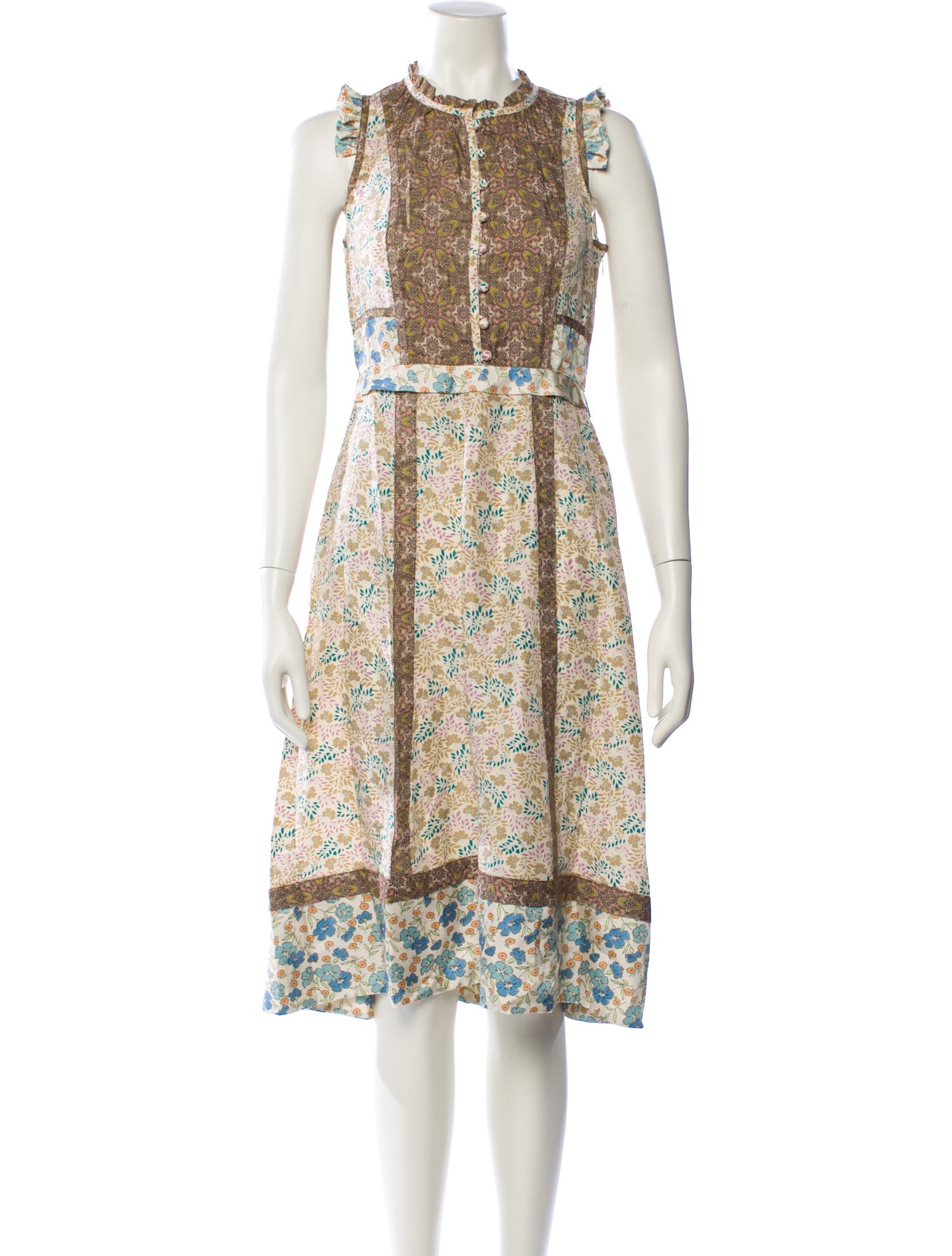 Marc by Marc Jacobs Silk Midi Length Dress