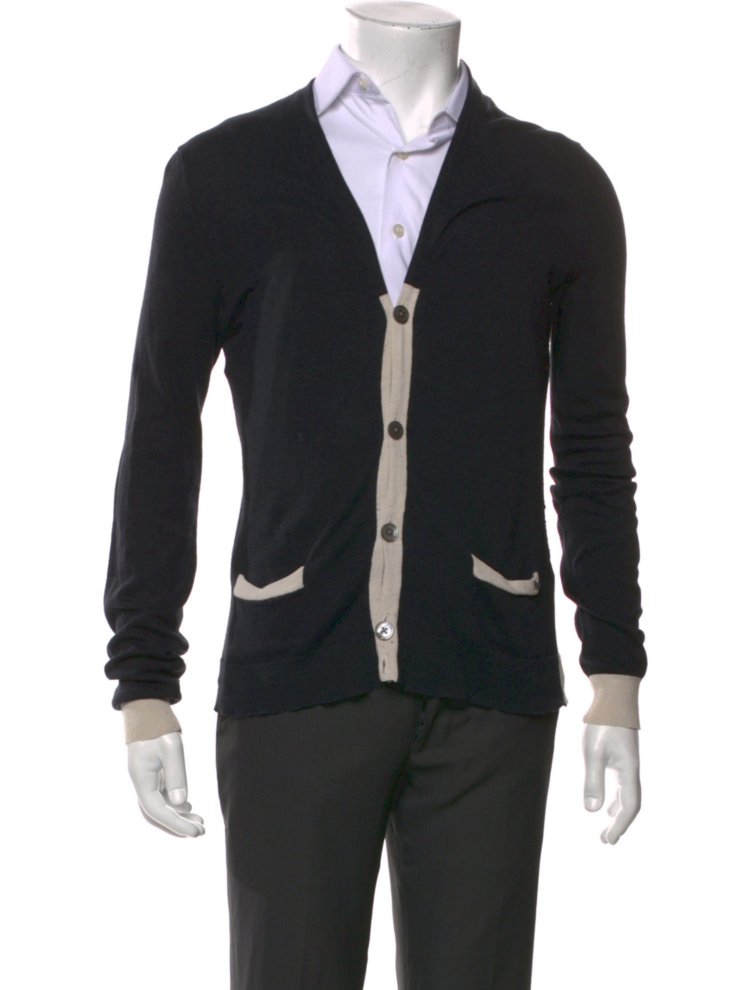 Marc by Marc Jacobs Striped V-Neck Cardigan