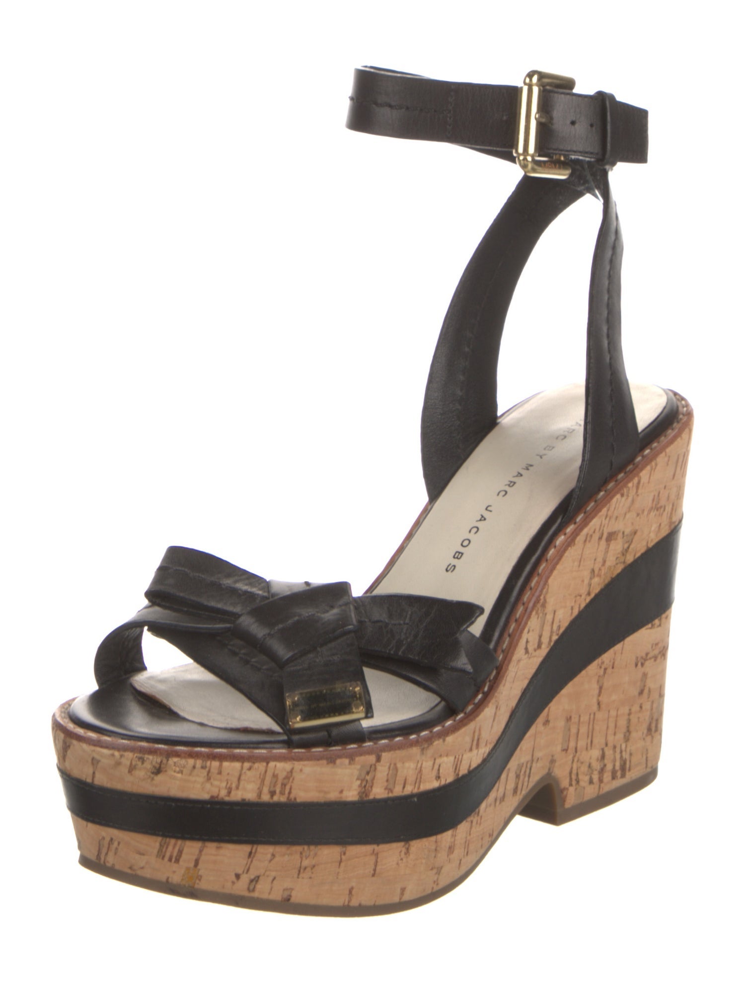 Marc by Marc Jacobs Leather Bow Accents Sandals