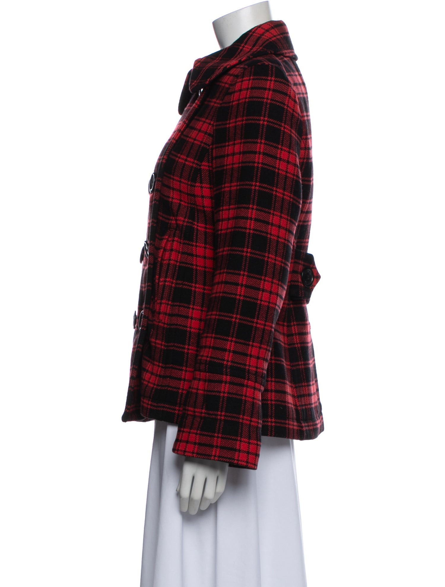 Marc by Marc Jacobs Wool Plaid Print Jacket