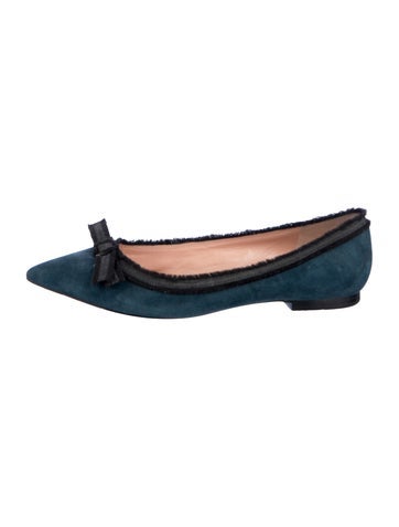 Pre-owned Marc By Marc Jacobs Suede Ballet Flats In Multi