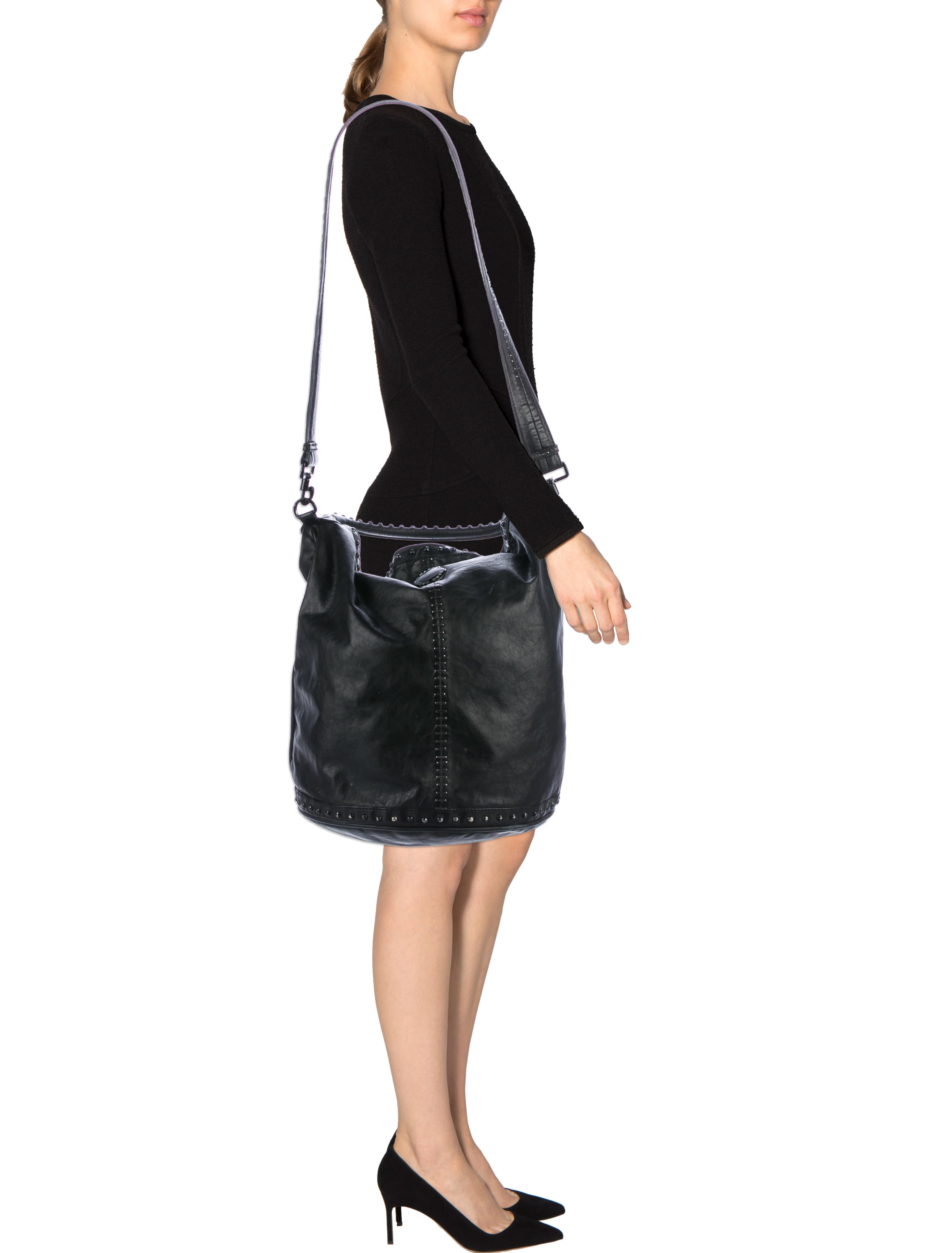 Marc by Marc Jacobs Staples & Studs Bucket Bag - Black Bucket Bags