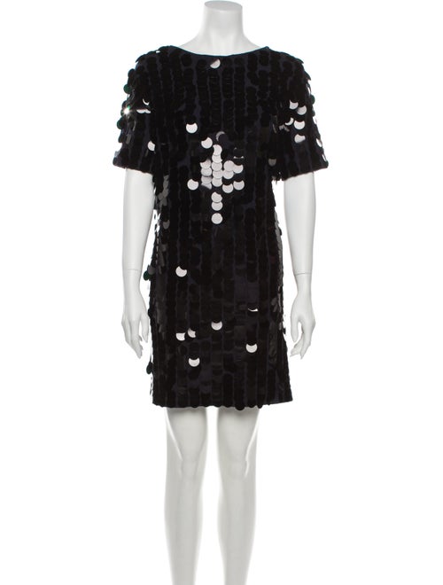 Marc by Marc Jacobs Bateau Neckline Mini Dress Blu