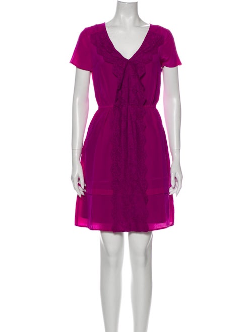 Marc by Marc Jacobs Silk Mini Dress Purple