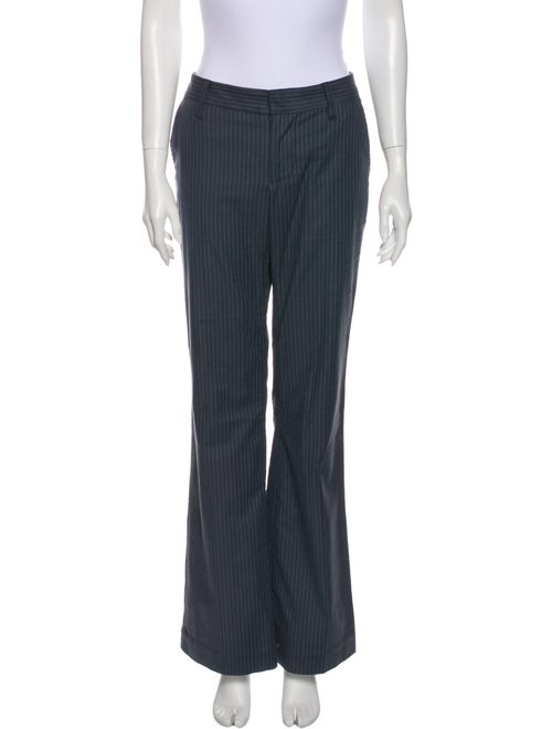 Marc by Marc Jacobs Striped Wide Leg Pants Blue