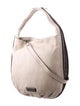 Marc by Marc Jacobs Embossed Snakeskin Trimmed Hobo Bag