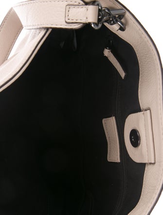 Marc by Marc Jacobs Embossed Snakeskin Trimmed Hobo Bag