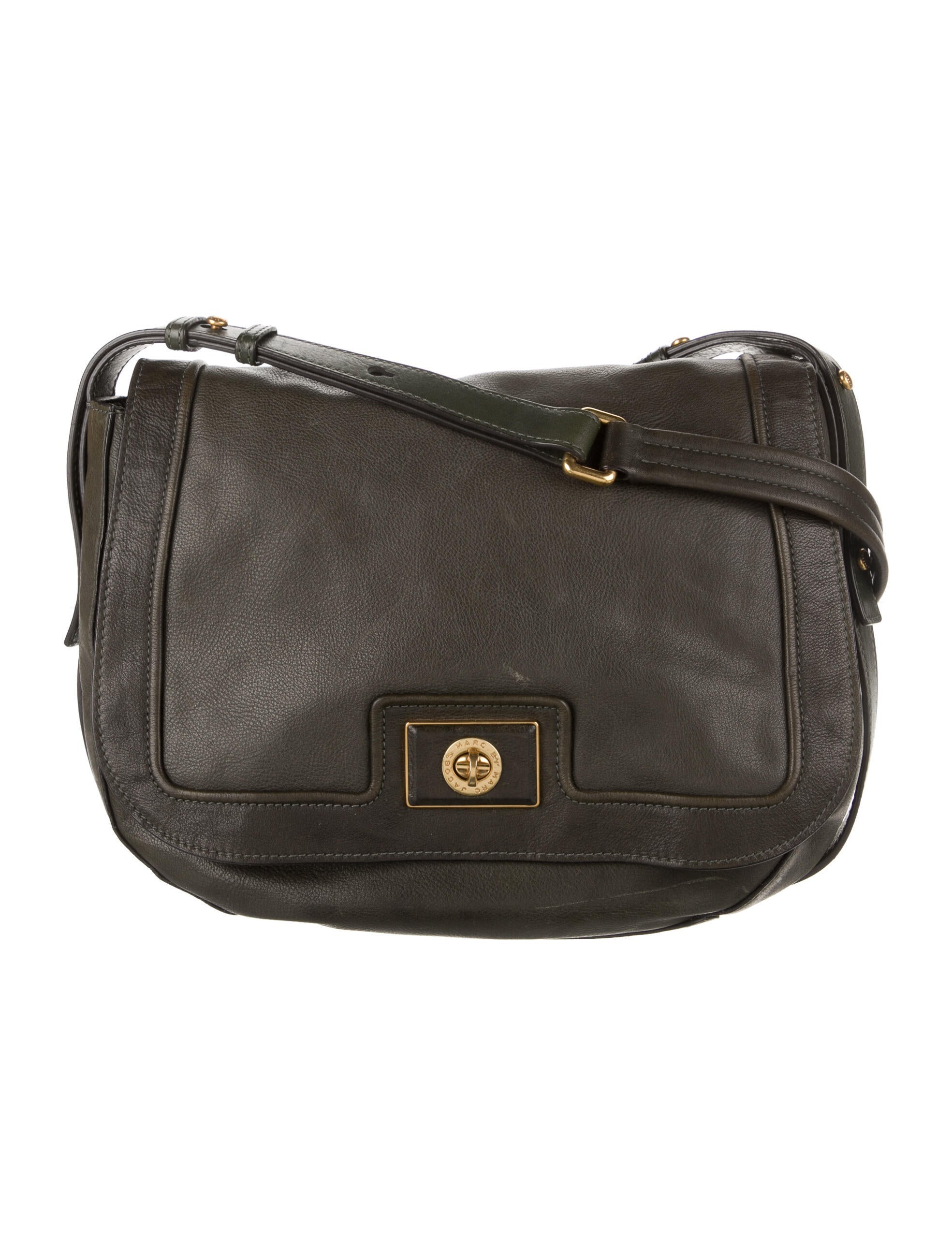 Marc by Marc Jacobs Leather Crossbody Bag Green Crossbody Bags