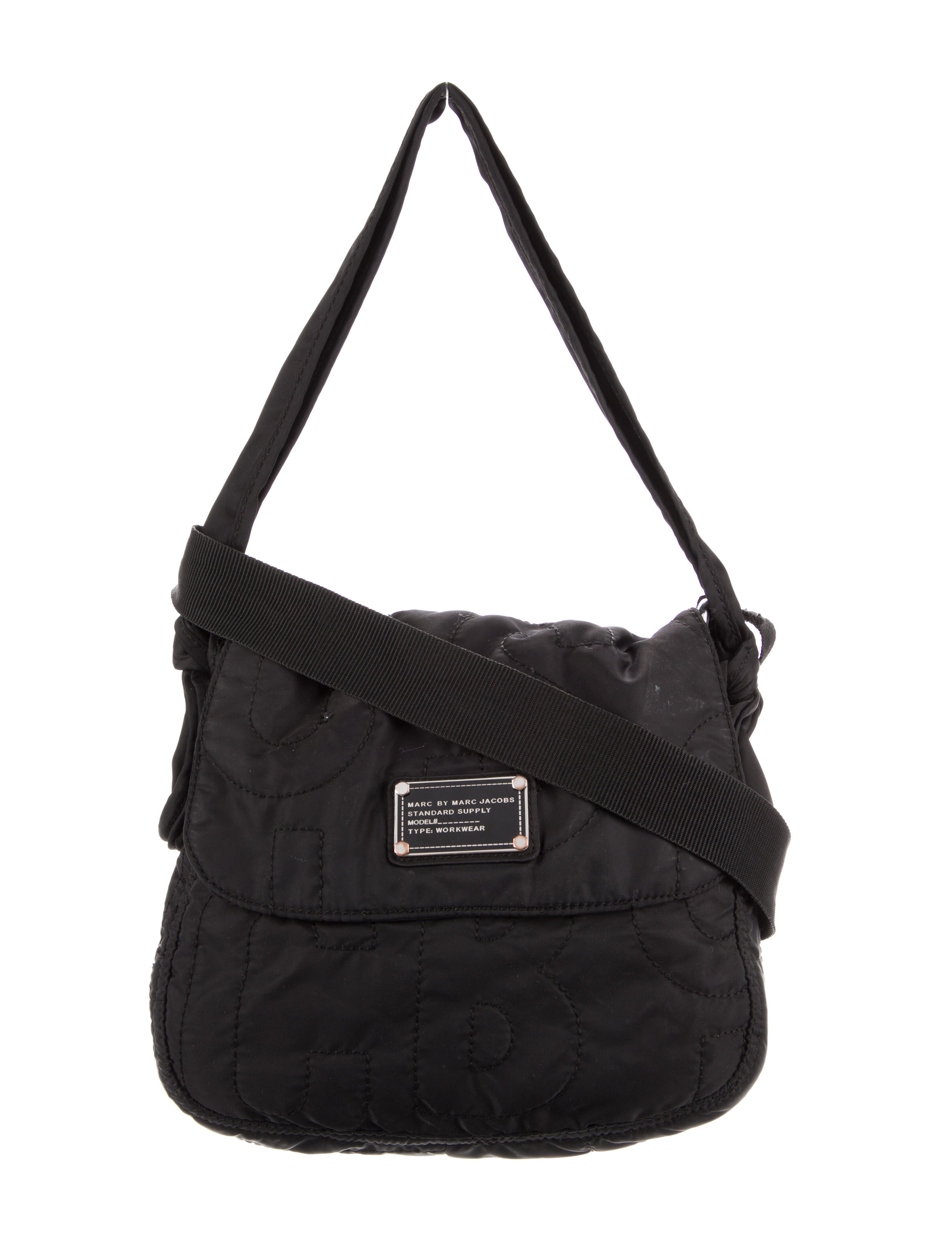 Marc by Marc Jacobs Quilted Nylon Crossbody Bag Black Crossbody Bags