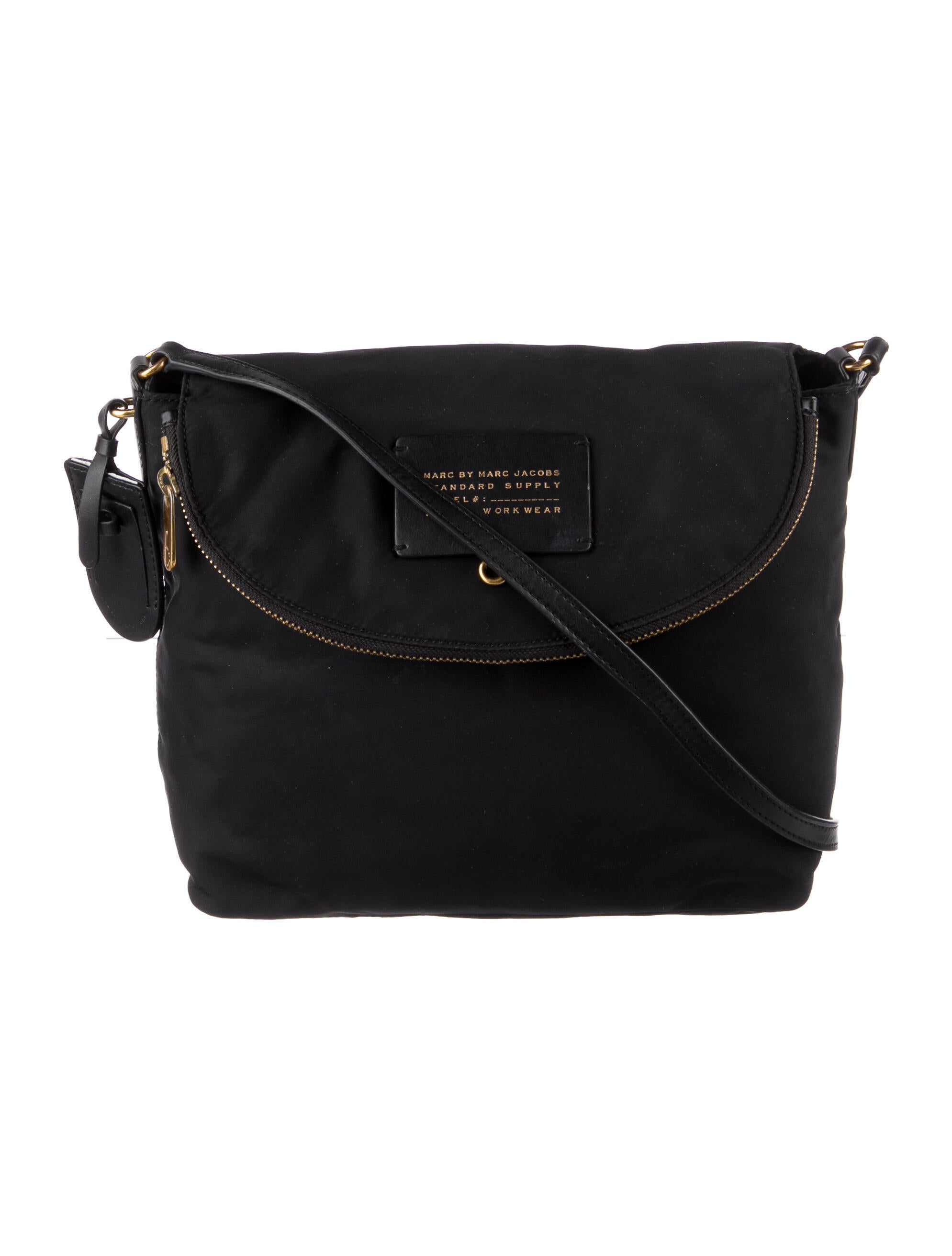 Marc by Marc Jacobs Nylon LeatherTrimmed Messenger Bag Black