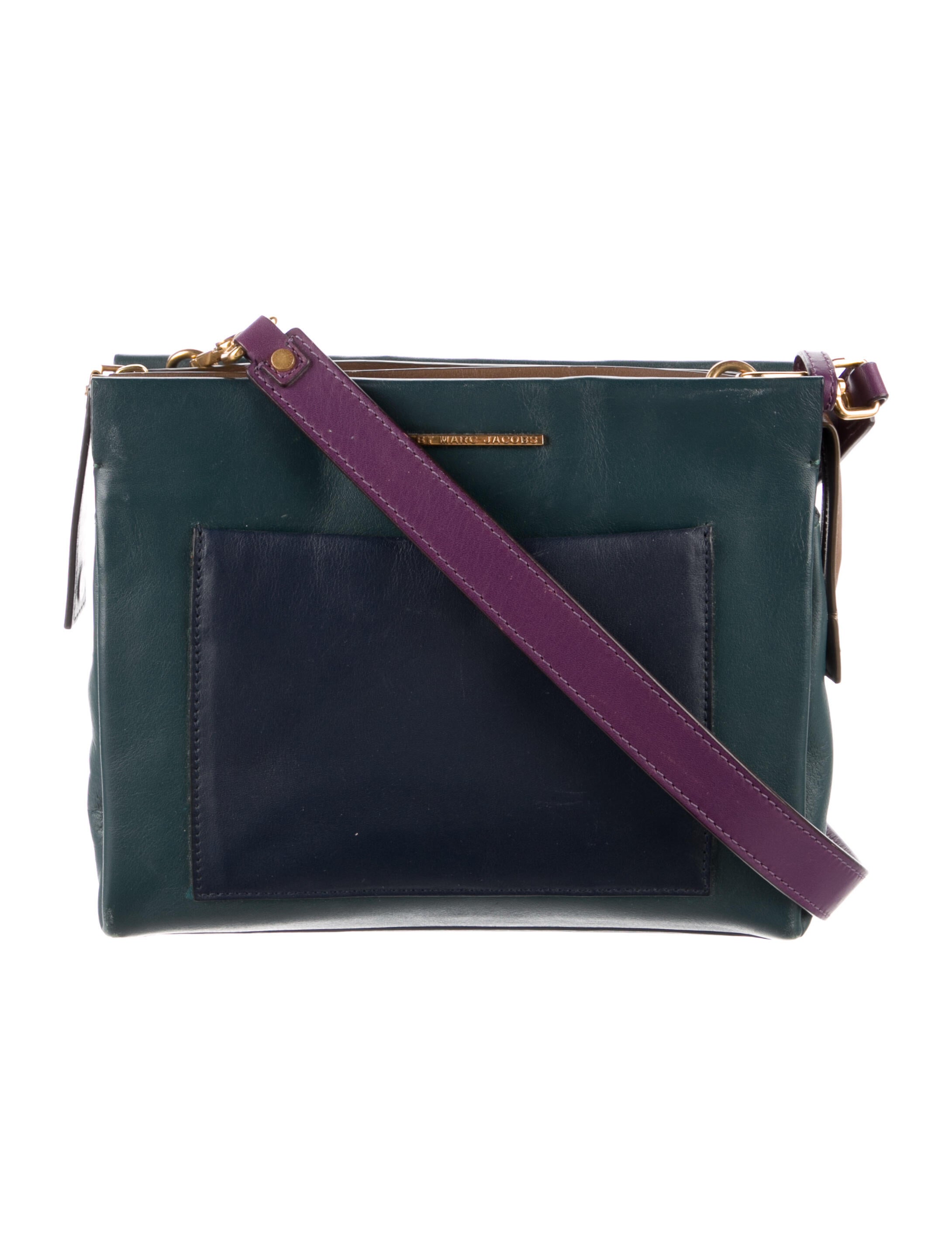 Marc by Marc Jacobs Multicolor Leather Crossbody Bag Green Crossbody