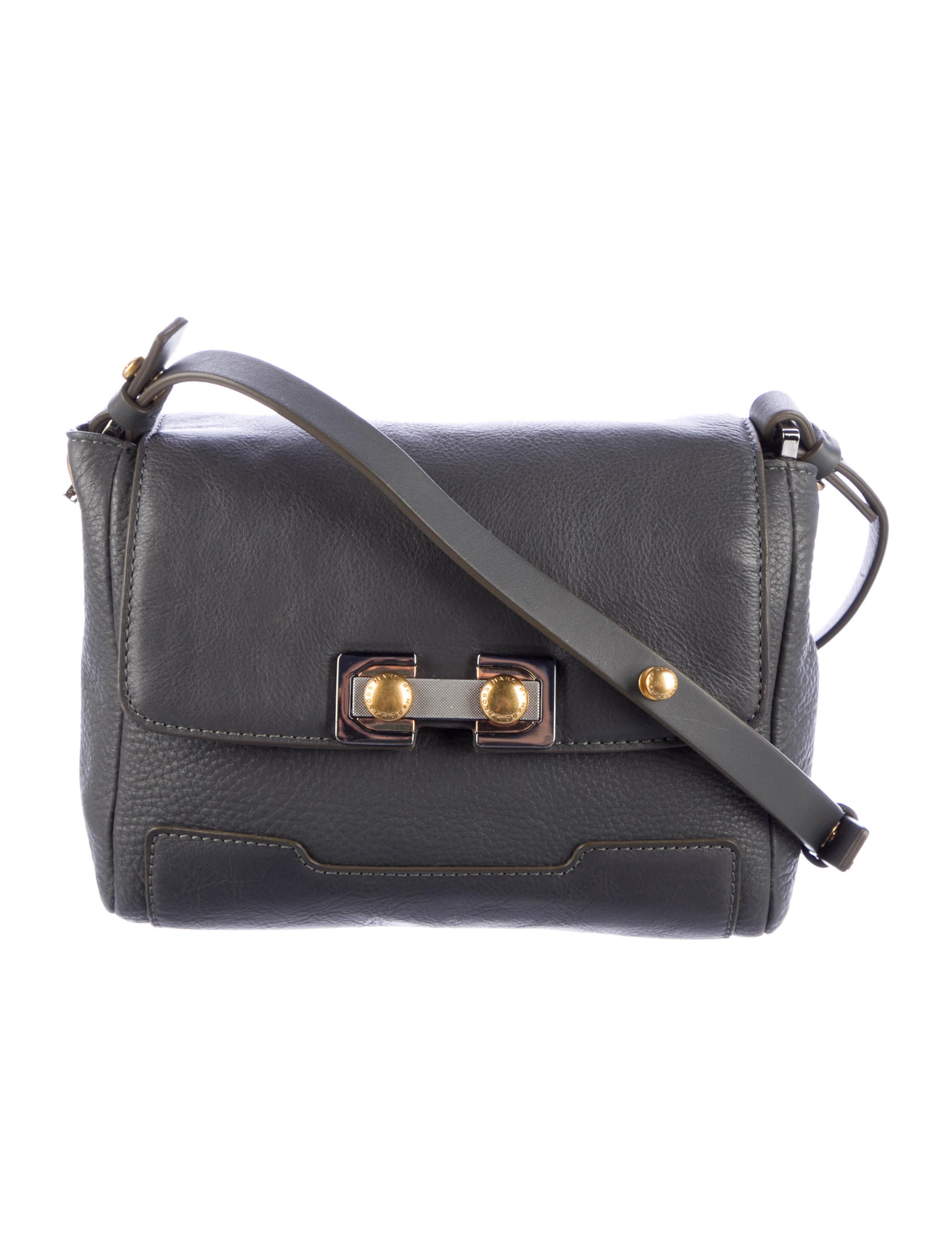 Marc by Marc Jacobs Textured Leather Crossbody Bag Grey Crossbody