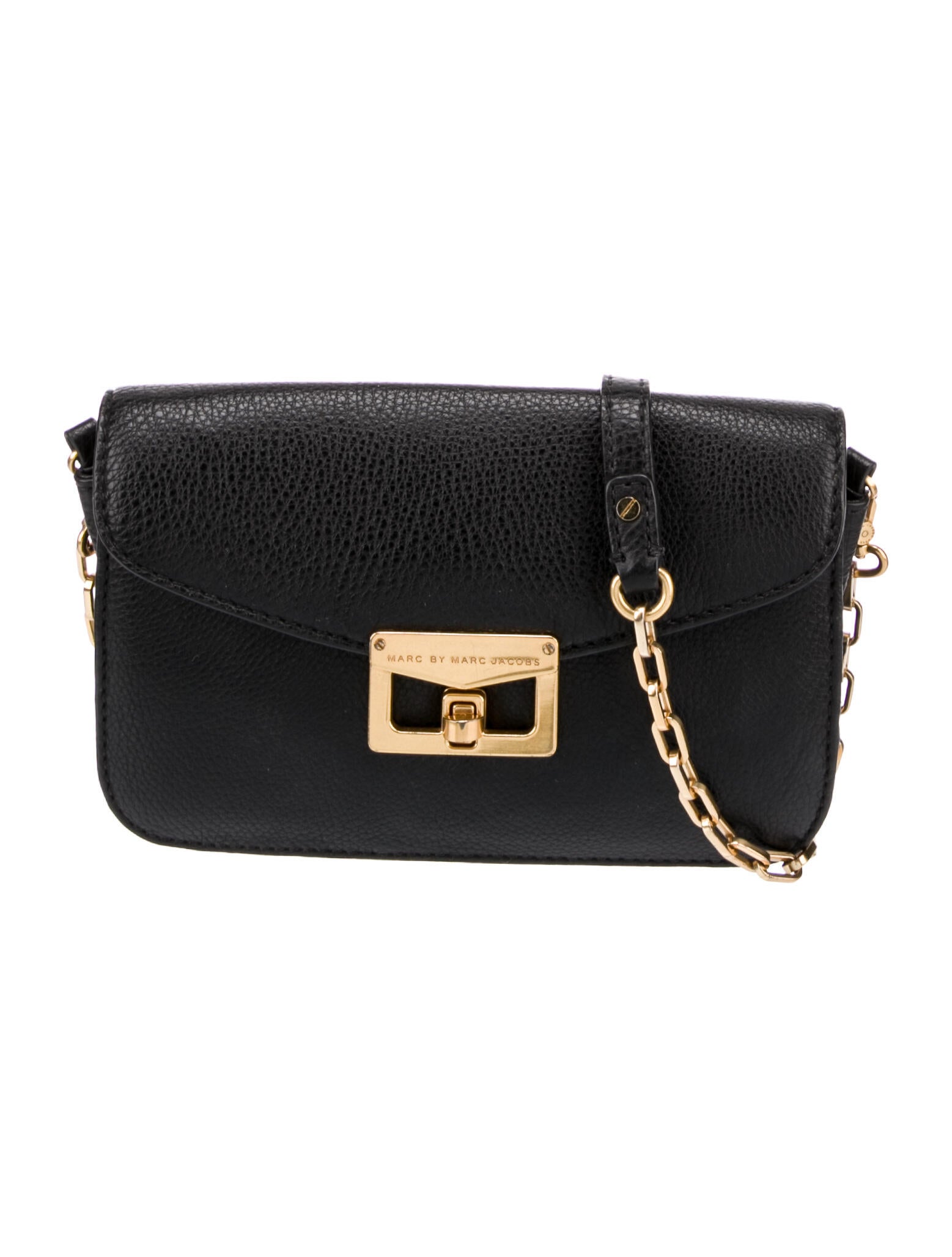 Marc by Marc Jacobs Grained Leather Crossbody Bag Black Crossbody