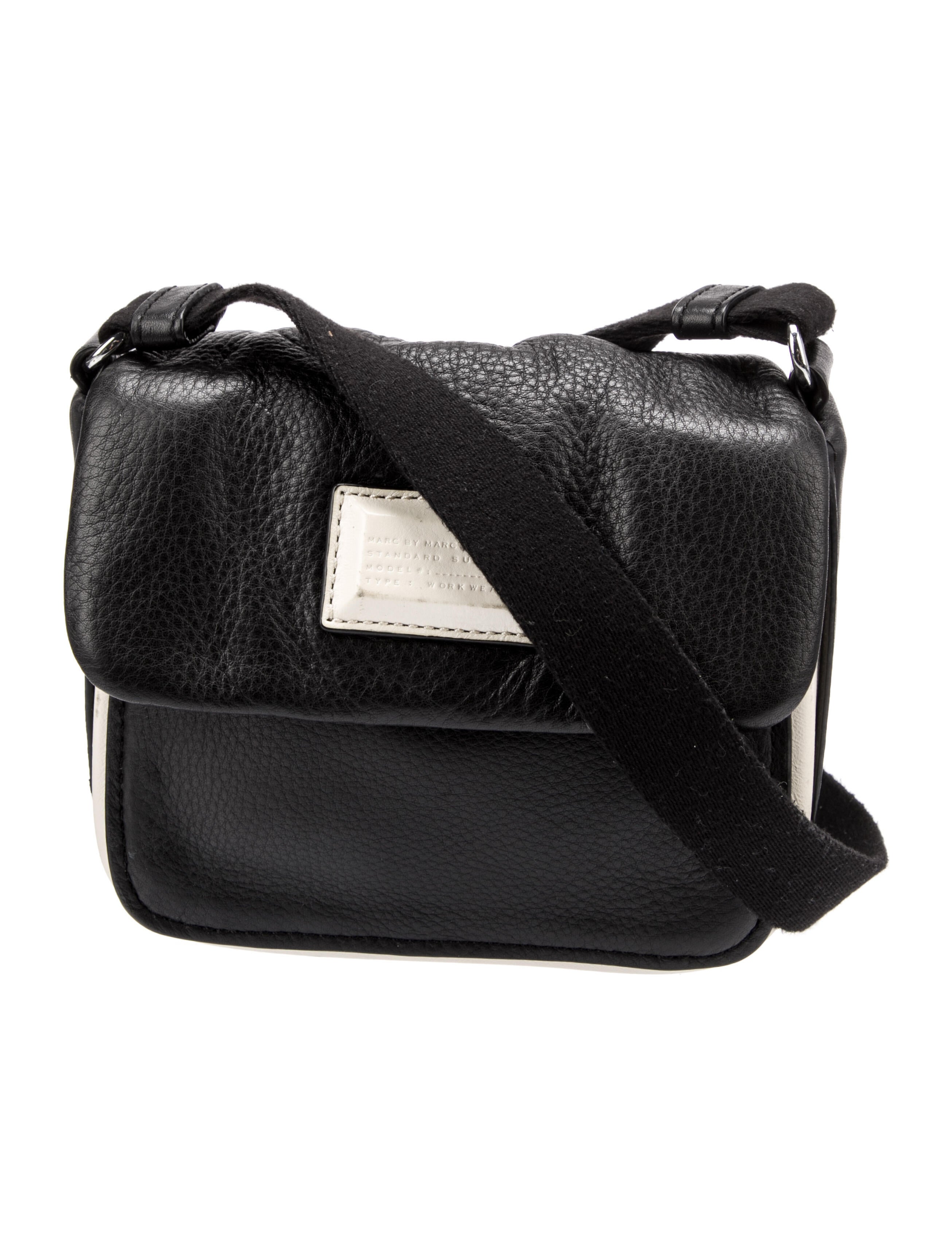 Marc by Marc Jacobs Grained Leather Crossbody Bag Black Crossbody