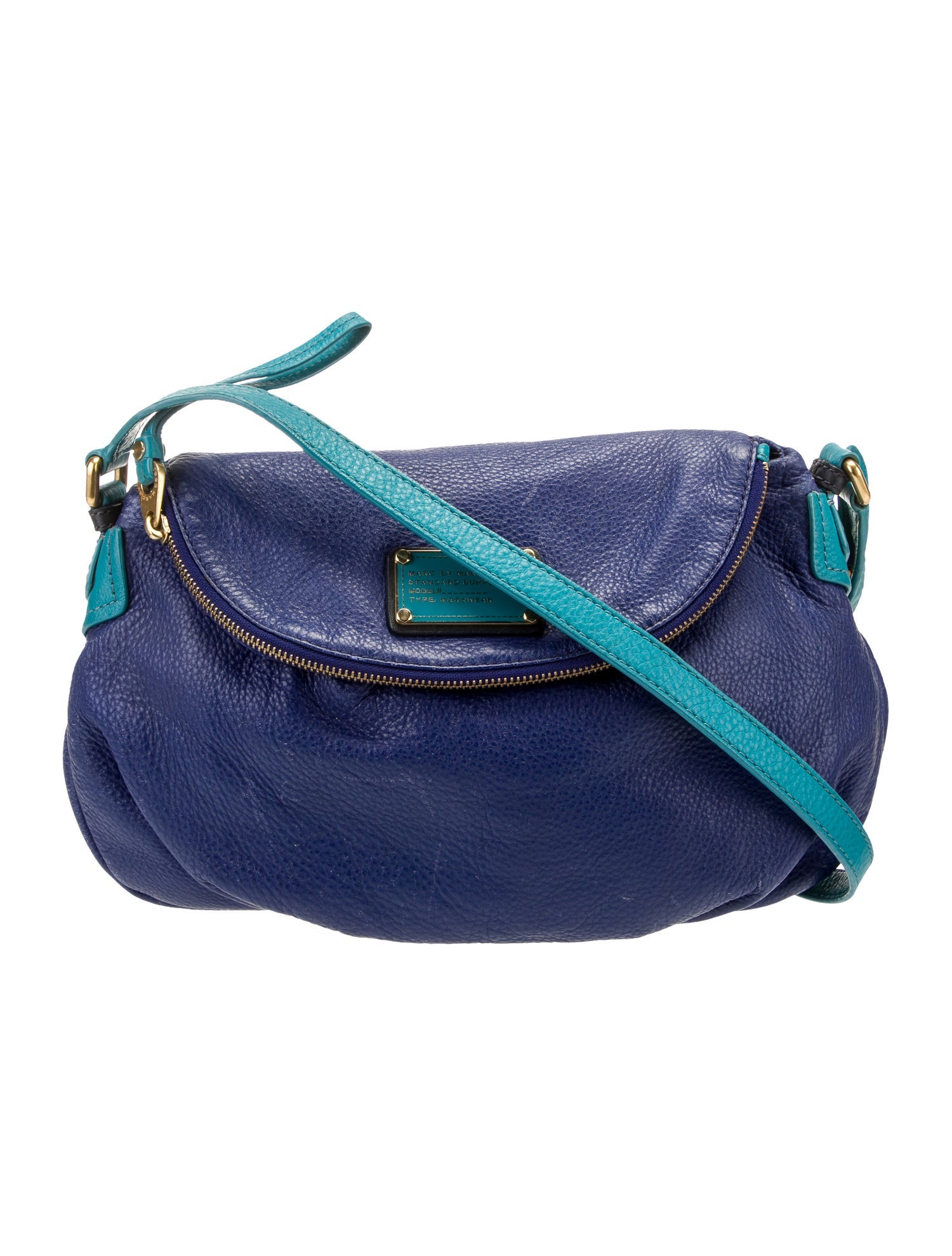 Marc by Marc Jacobs Leather Crossbody Bag Blue Crossbody Bags