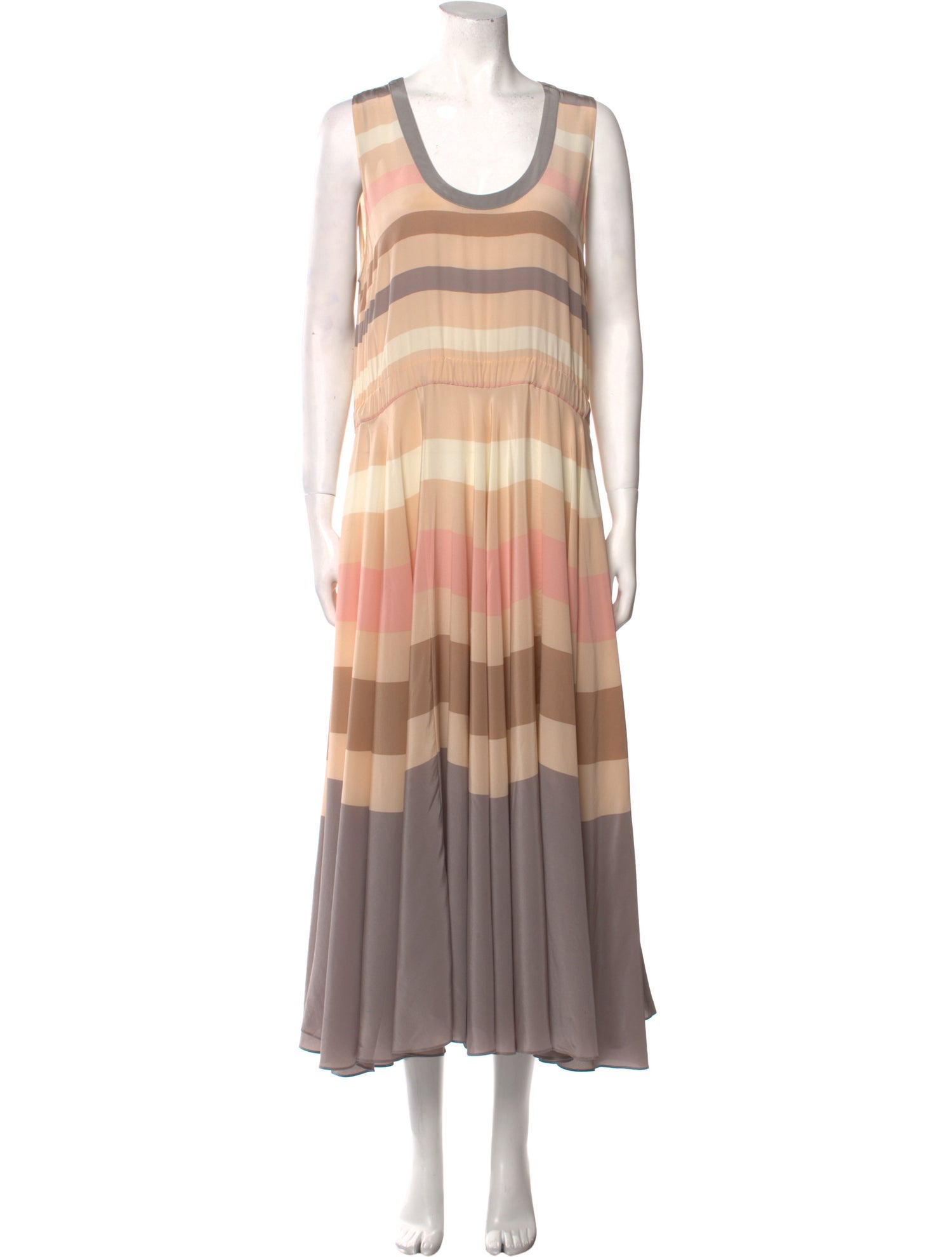Marc by Marc Jacobs Silk Long Dress - Neutrals Dresses, Clothing ...