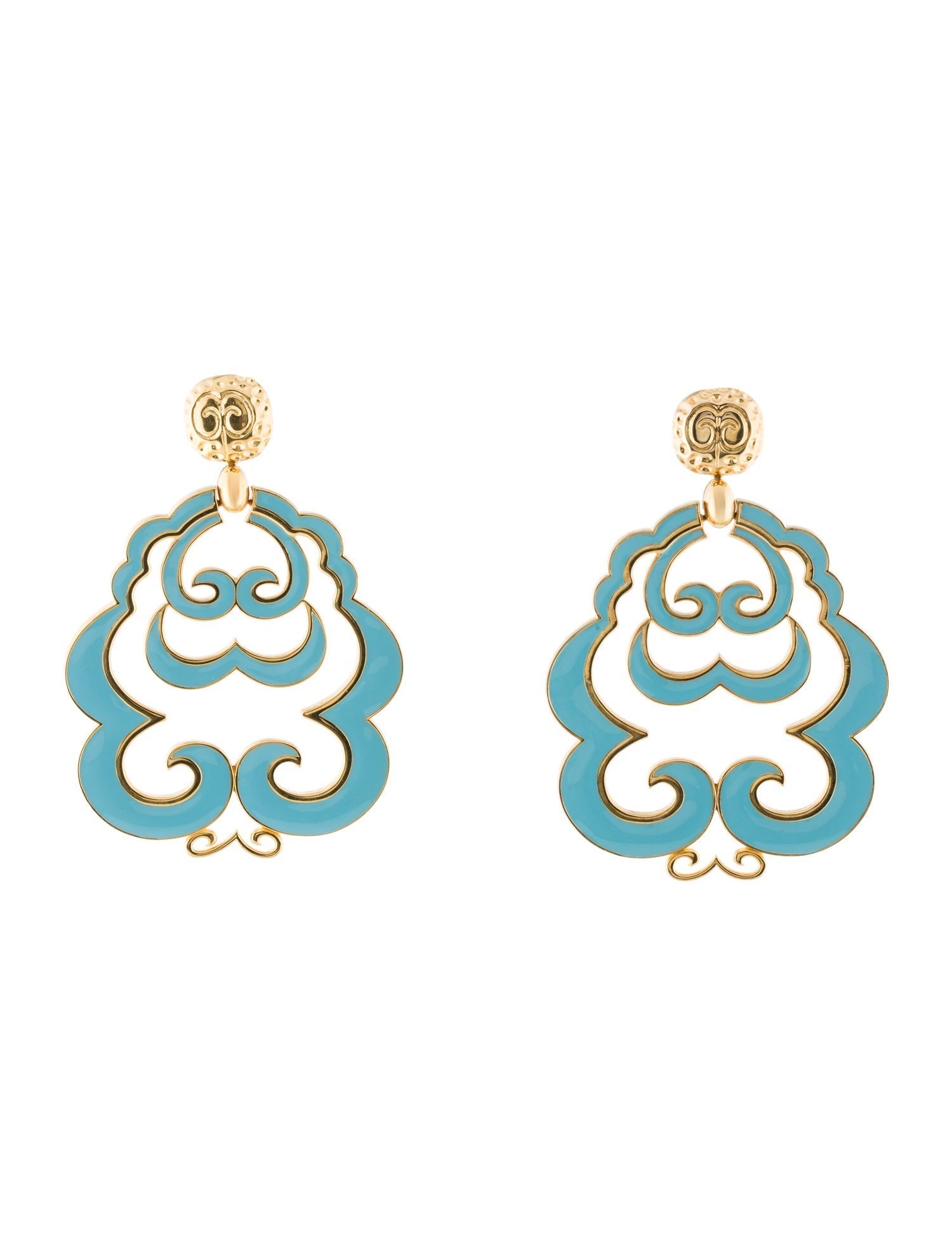 Marianne Lafiteau Imperium Enamel Drop Earrings