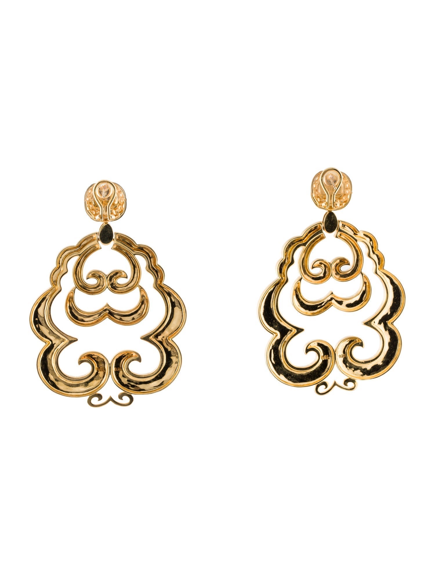 Marianne Lafiteau Imperium Enamel Drop Earrings
