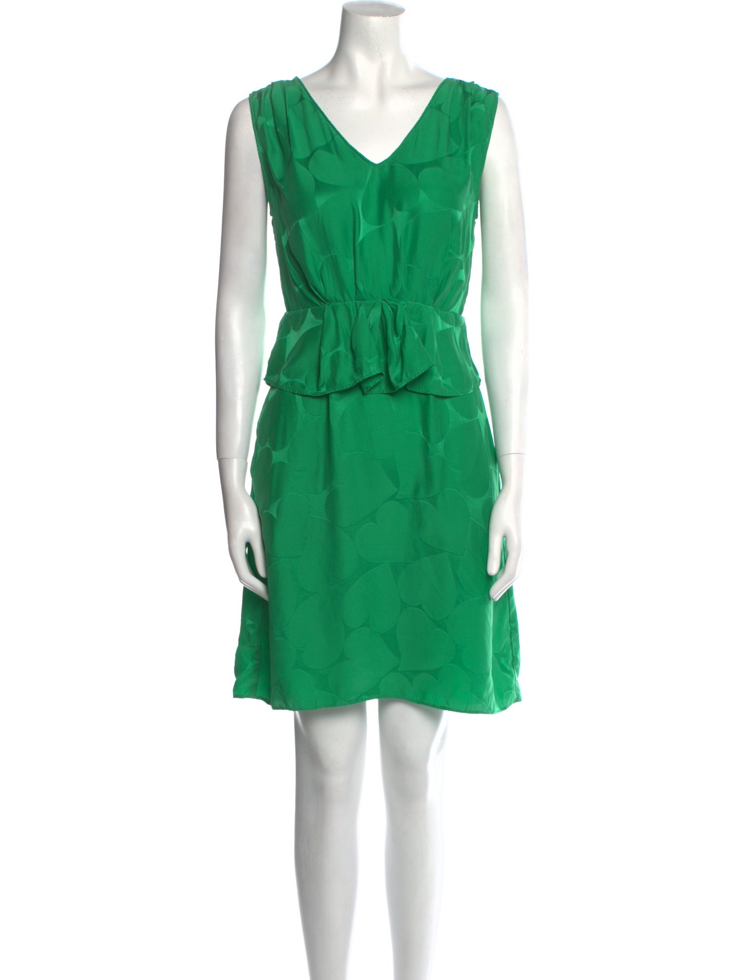 marc jacobs green dress Marc Jacobs // X Sofia Coppola Green & Black Silk The 40's Floral Dress –  VSP Consignment main image 0