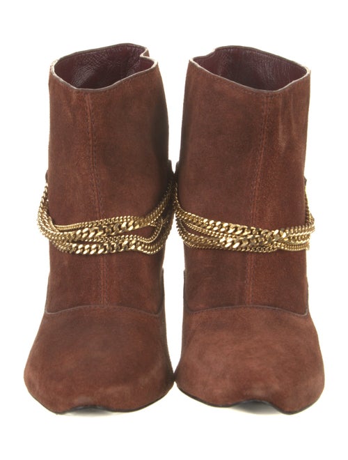Marc by Marc Jacobs Suede Chain-Link Accents Boots