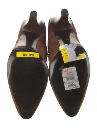 Marc by Marc Jacobs Suede Chain-Link Accents Boots