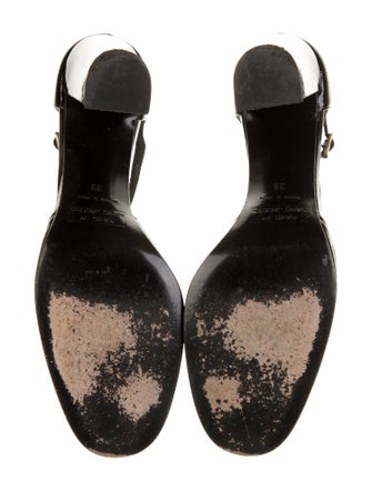 Marc by Marc Jacobs Patent Leather Bow Accents D'Orsay Pumps