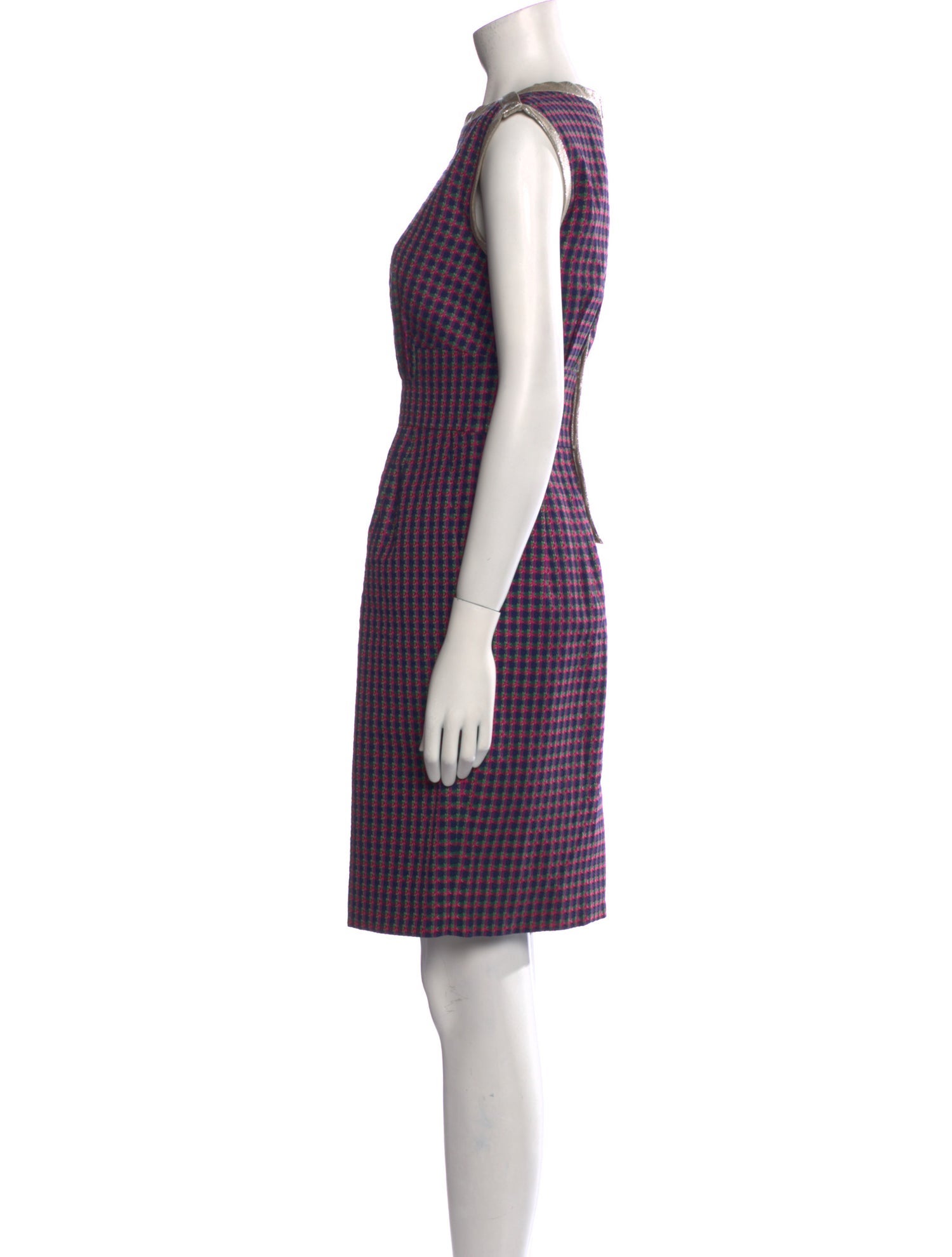 Marc by Marc Jacobs Plaid Print Knee-Length Dress