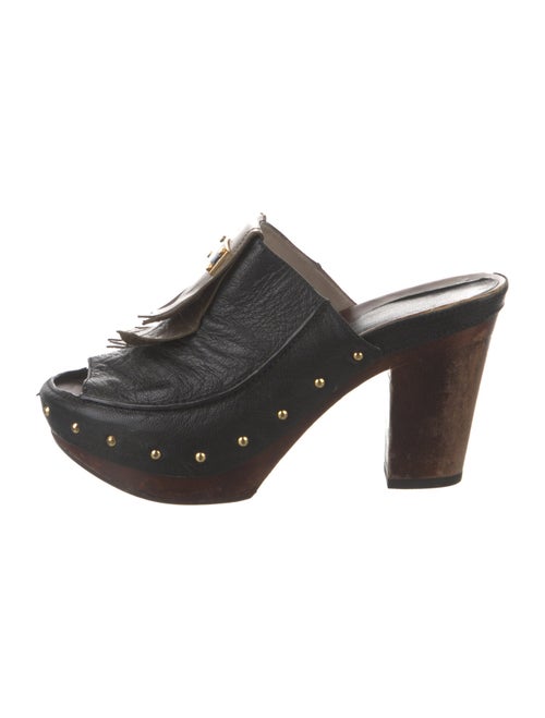 Marc by Marc Jacobs Leather Studded Accents Mules