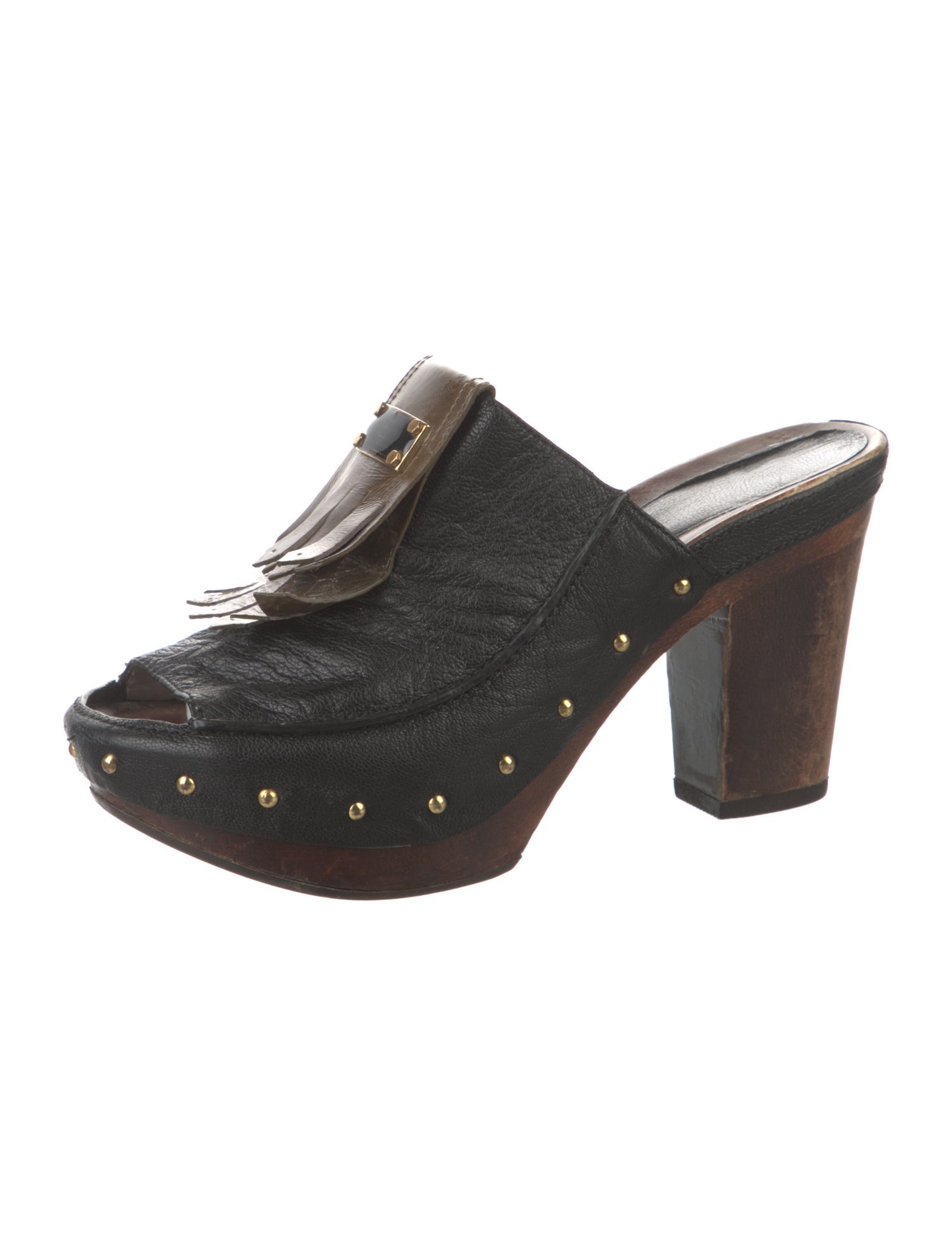 Marc by Marc Jacobs Leather Studded Accents Mules