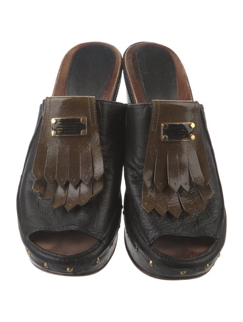 Marc by Marc Jacobs Leather Studded Accents Mules