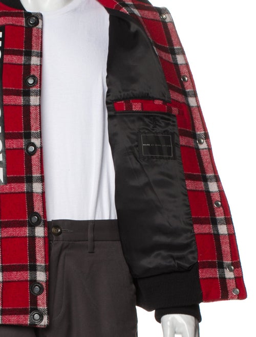 Marc by Marc Jacobs Wool Plaid Print Trucker Jacket