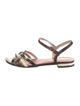 Marc by Marc Jacobs Leather Colorblock Pattern Sandals