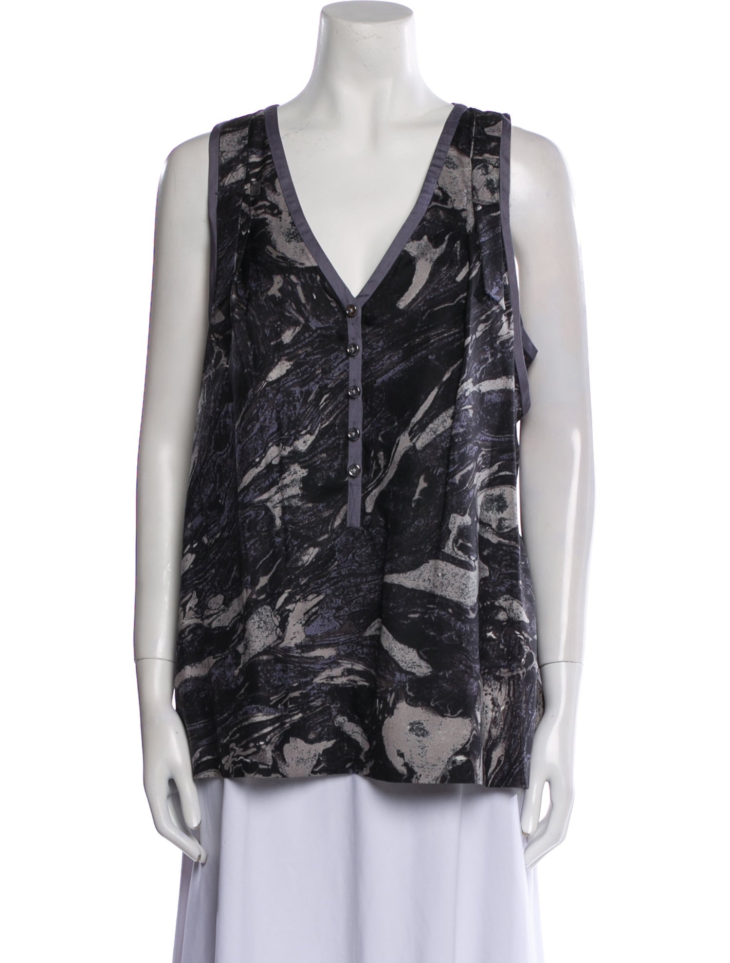 Marc by Marc Jacobs Silk Printed Blouse