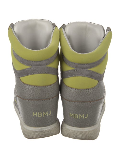 Marc by Marc Jacobs Leather Printed Wedge Sneakers