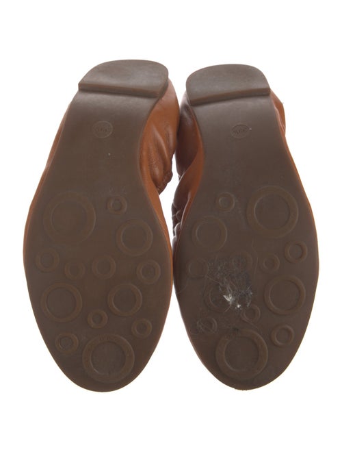 Marc by Marc Jacobs Leather Ruffle Embellishment Ballet Flats