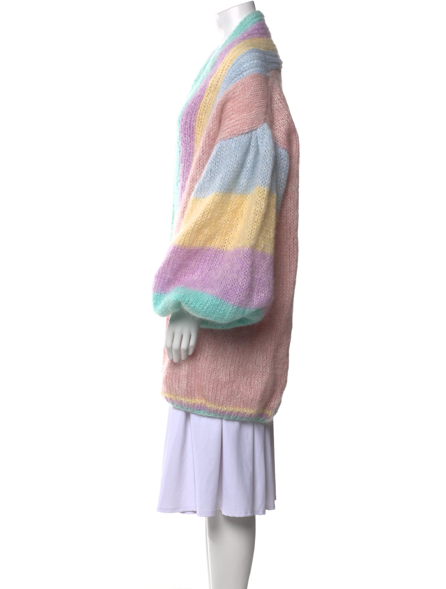 Maridruna Striped V-Neck Sweater