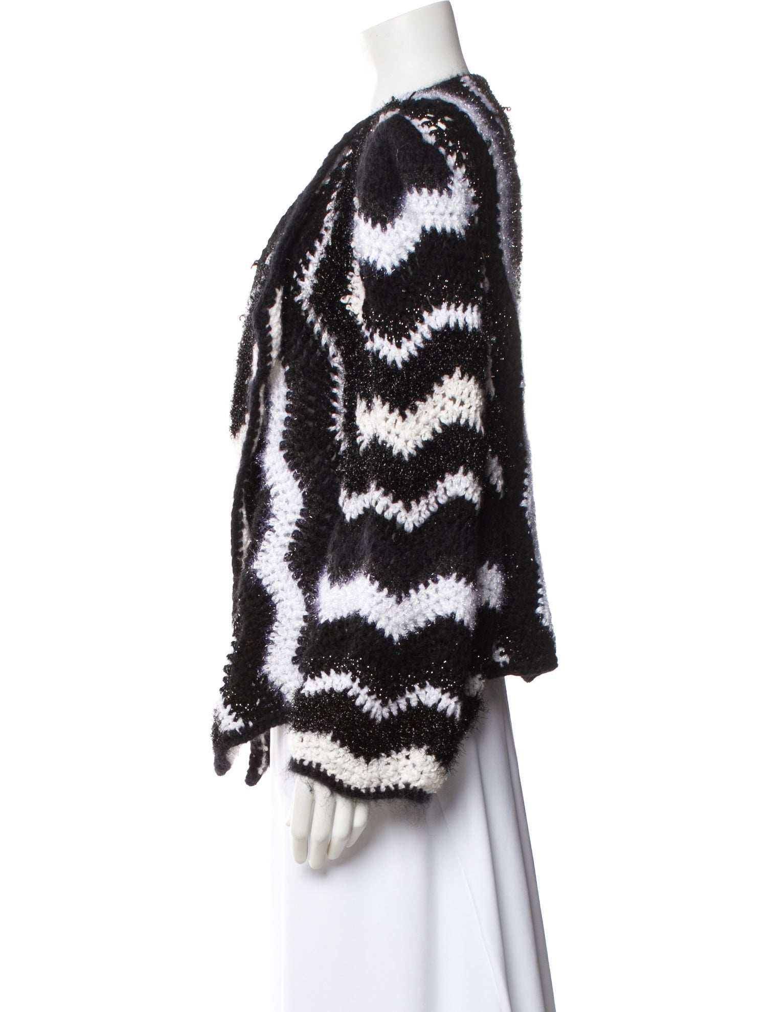 Maridruna Striped V-Neck Sweater