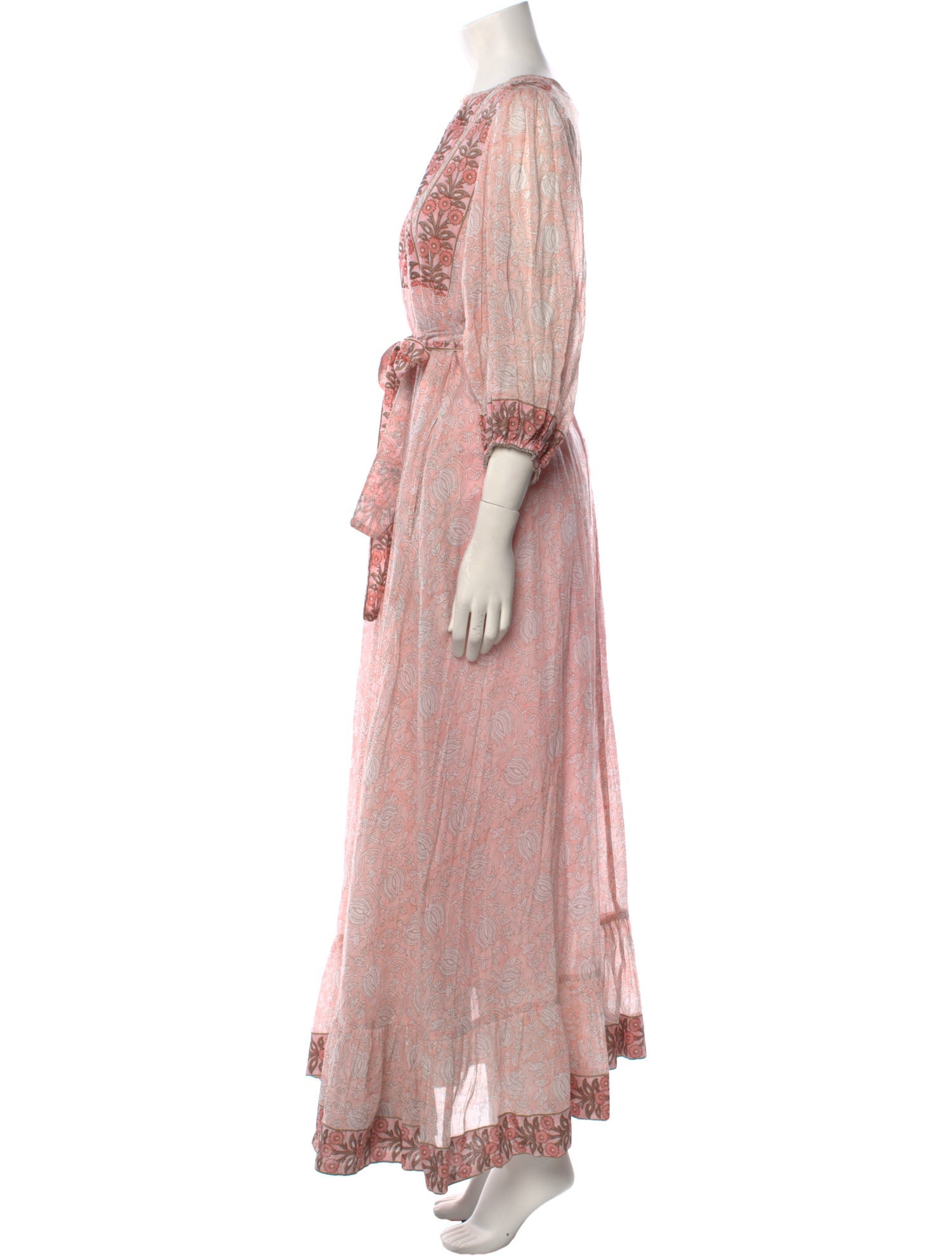 Marea Paisley Print Long Dress