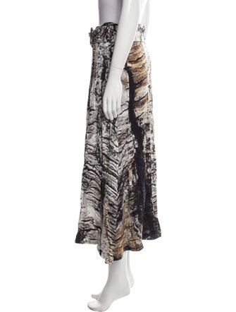 MATÉRIEL Printed Midi Length Skirt