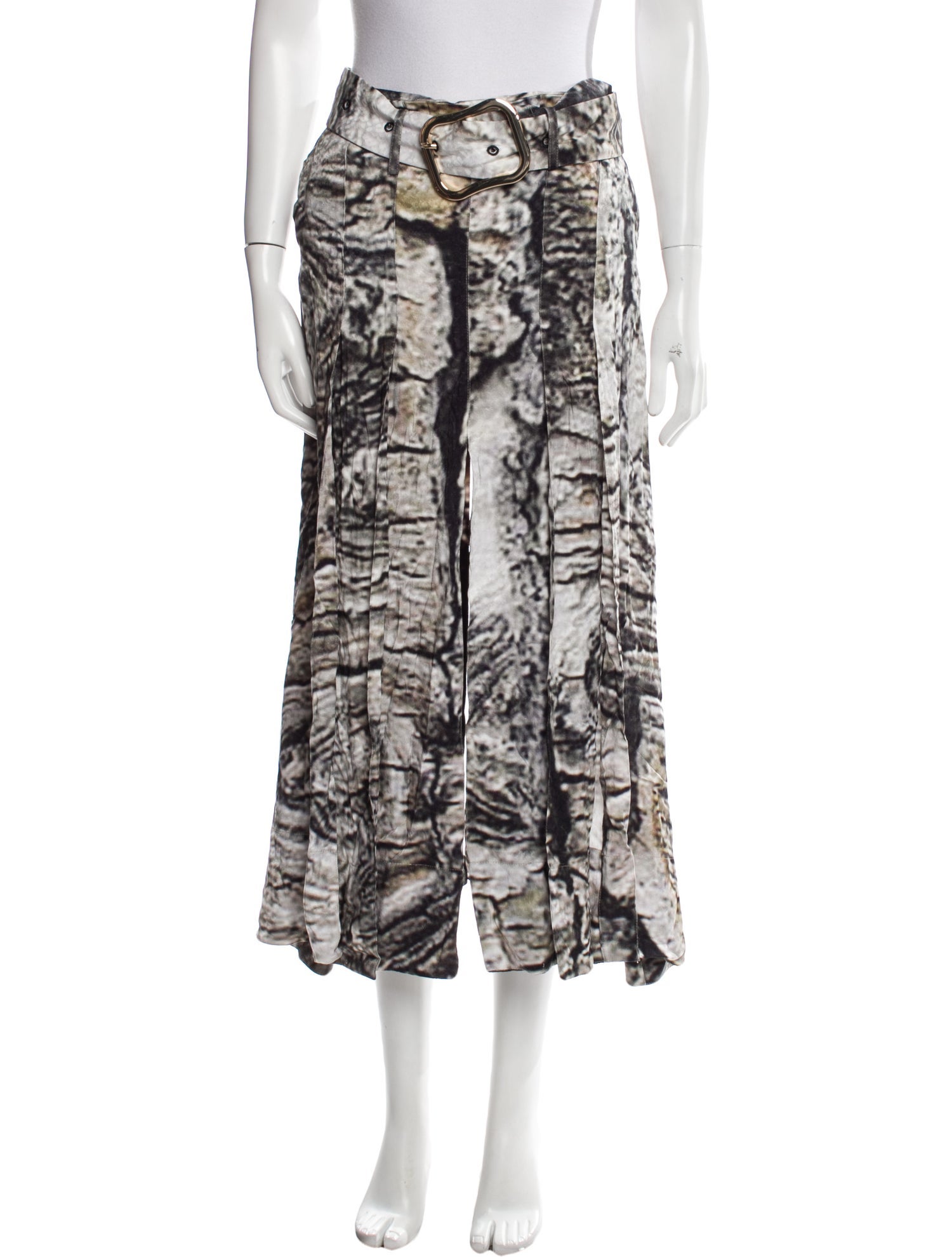 MATÉRIEL Printed Midi Length Skirt