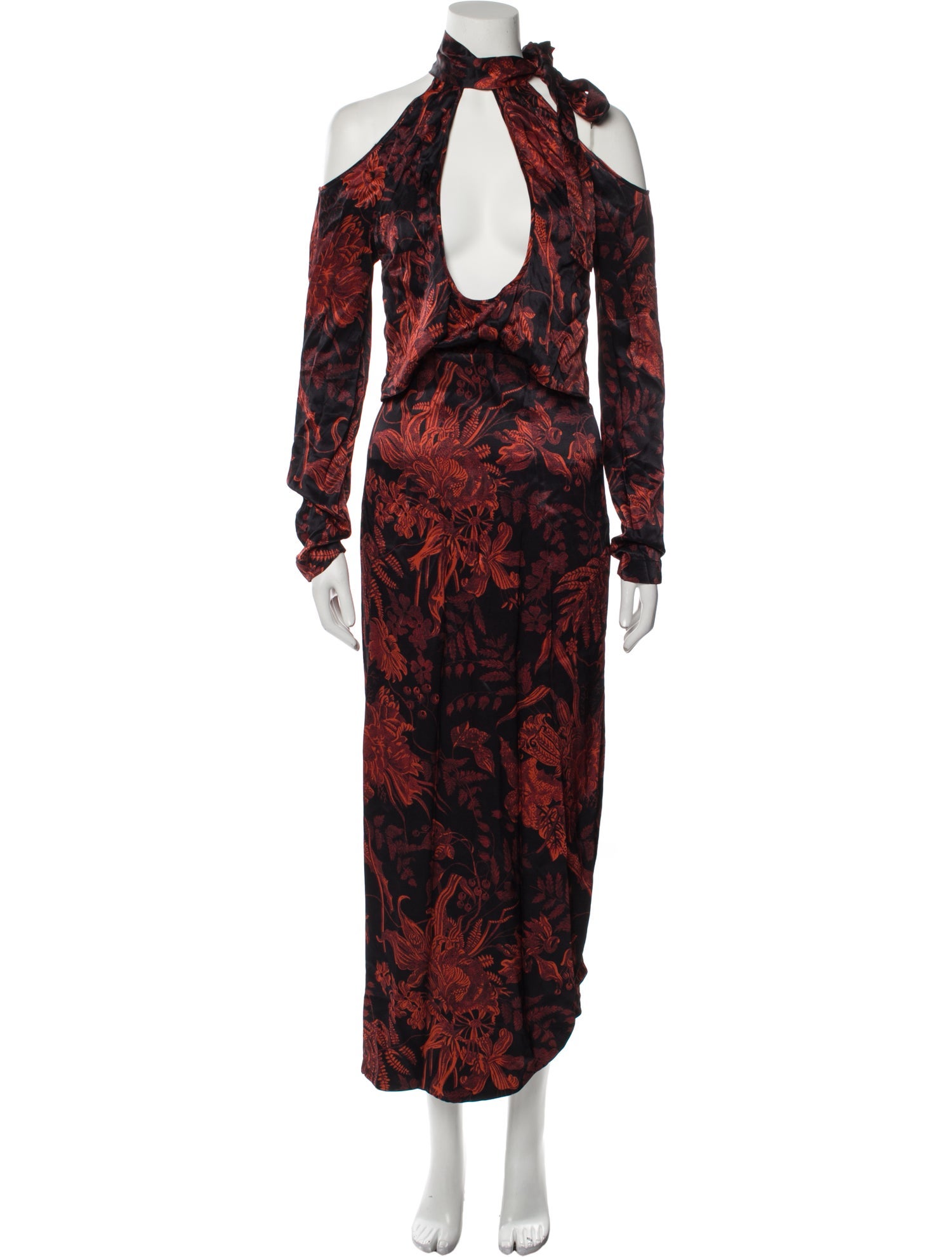 MATÉRIEL Floral Print Long Dress