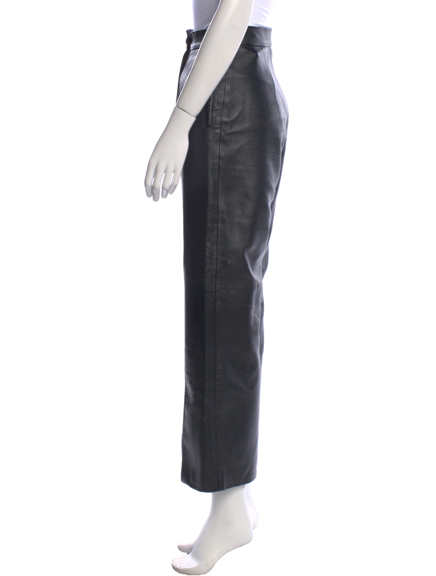 MATÉRIEL Faux Leather Wide Leg Pants