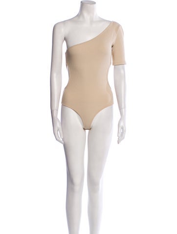 Matériel Tops One-Shoulder Short Sleeve Bodysuit XXS